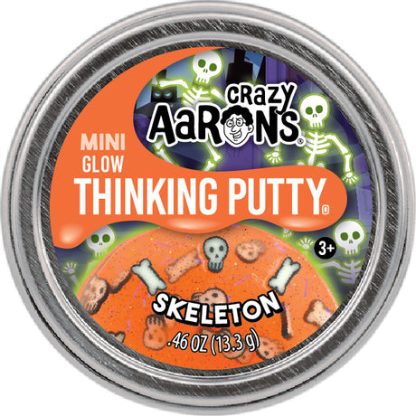 Mini Skeleton - 2" Thinking Putty Tin