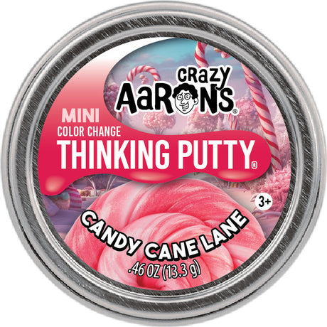 Mini Candy Cane Lane  - 2" Thinking Putty Tin