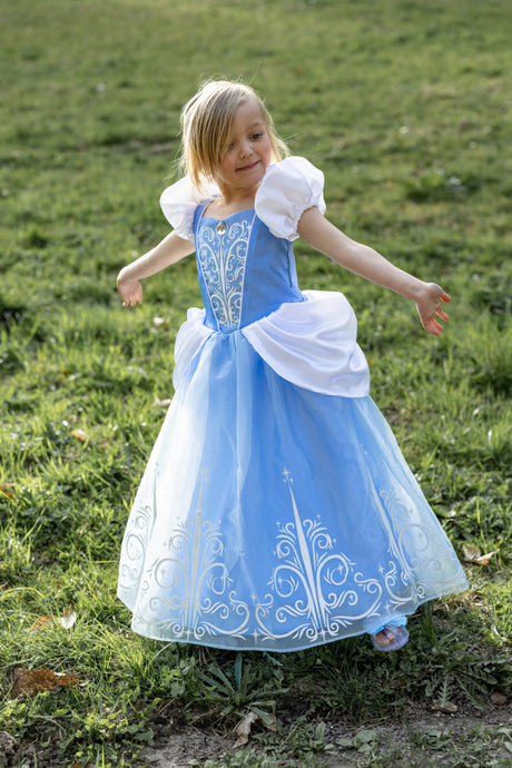 Once Upon a Princess Glass Slipper Dress (Size 7-8)