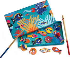 Djeco Fishing Graphic Wooden Magnetic Fishing Game
