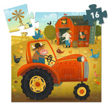 Puzzle 12 Pc Mini Silhouette Tractor