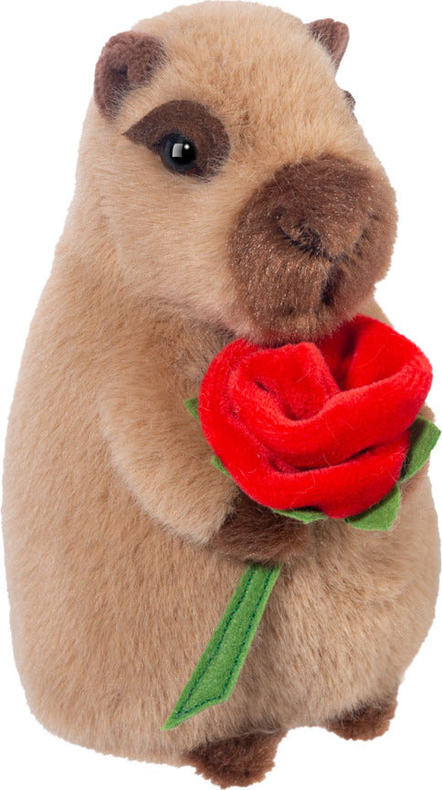 Valentine Capybara with Rose