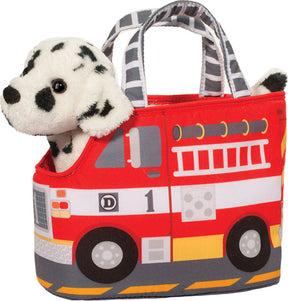 Fire Truck Pet Sak w/ Dalmatian
