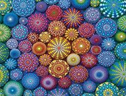 2000 pc Radiating Rainbow Mandalas