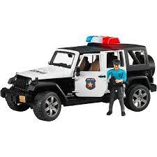 Jeep Rubicon Police Car & Policeman