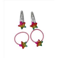 Rainbow Star Sparkly Hair Assessories