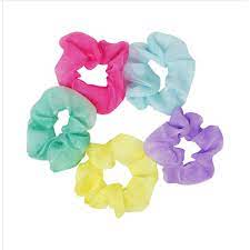 Pastel Hair Scrunchies Set