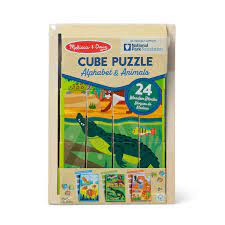 Cube Puzzle Alphabet &amp; Animals