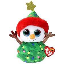 Garland Tree Snowman Beanie Baby