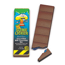 lime Licker Sour Filled Chocolate Bar Blue Raz