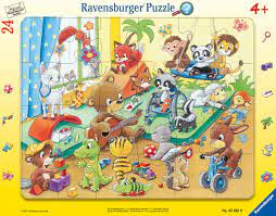 24 pc Animal Daycare Flat Puzzle