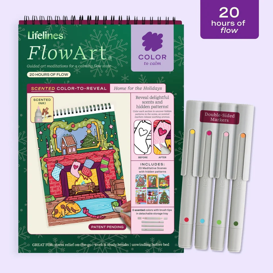 FlowArt Dot Color to Reveal Home for the Holidays Scented