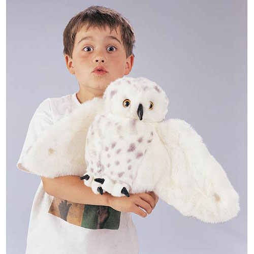 Folkmanis Owl, Snowy Hand Puppet