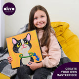 Coloring with Clay Set by Numbers Cat OKTO Sensory Art