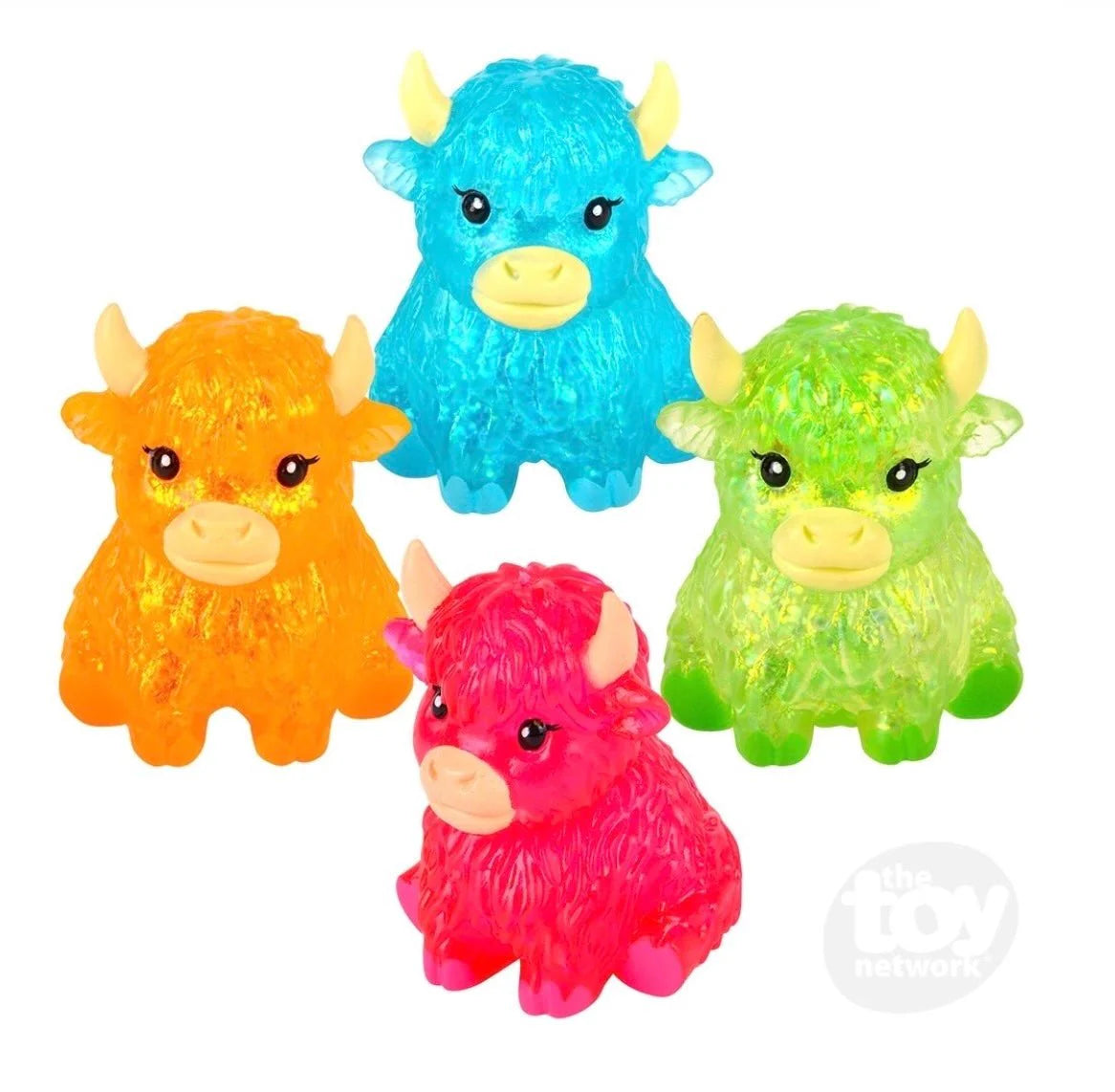 3" Glitter Sugar Highland Cow