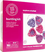 Friendly Loom - Crochet Bunting Kit - Berry Colors