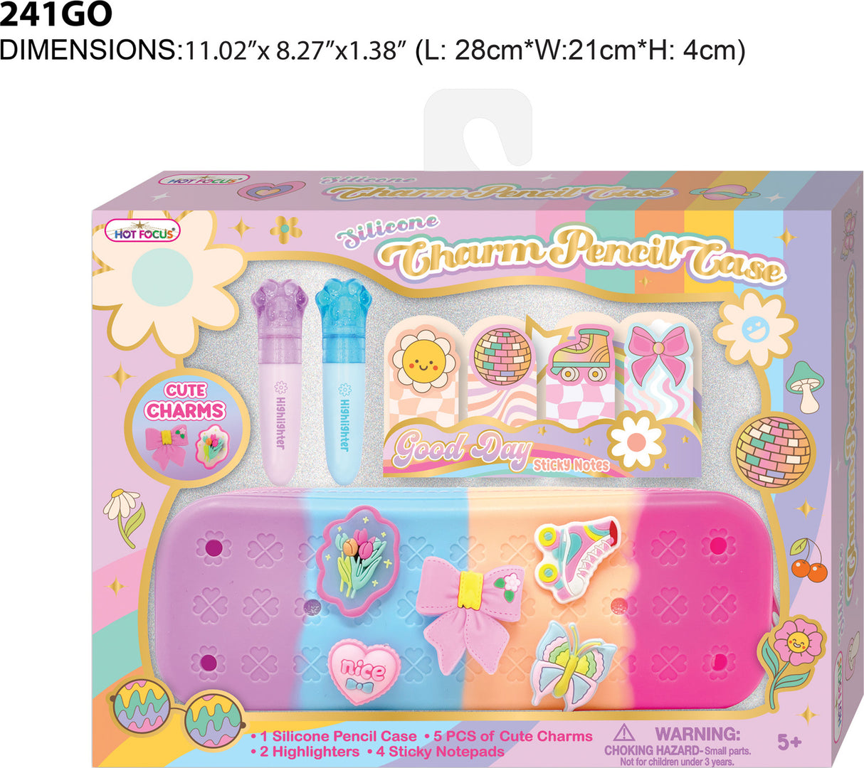 Charm Pencil Case, Good Day