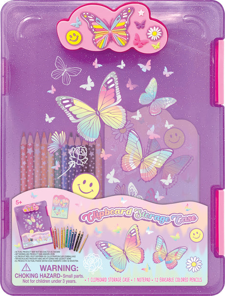 Clipboard Storage Case, Tie Dye Butterfly