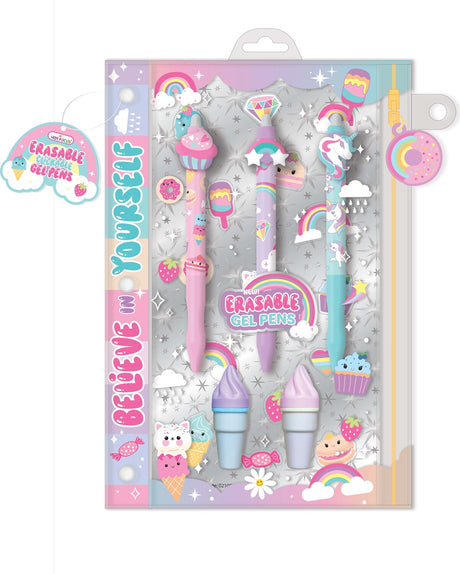 Click & Erasable Gel Pen, Rainbow