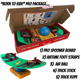 Spooner Air Pro Born to Ride with Air Time Foot Straps