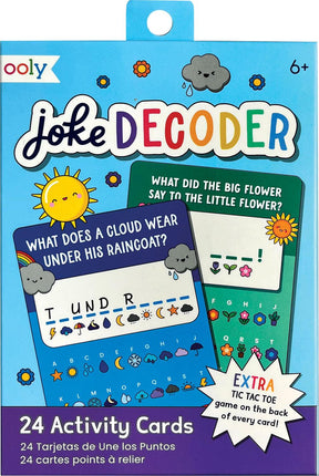Paper Games: Joke Decoder Activity Cards - Set of 24