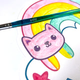 Playful Painters Easy Watercolor Painting Kit - Rainbow Cuties