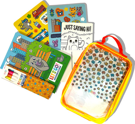 Let's Go! Activity & Coloring Kit - Kitty in the City