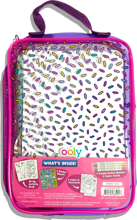 Let's Go! Activity & Coloring Kit - Unicorn Candy Town