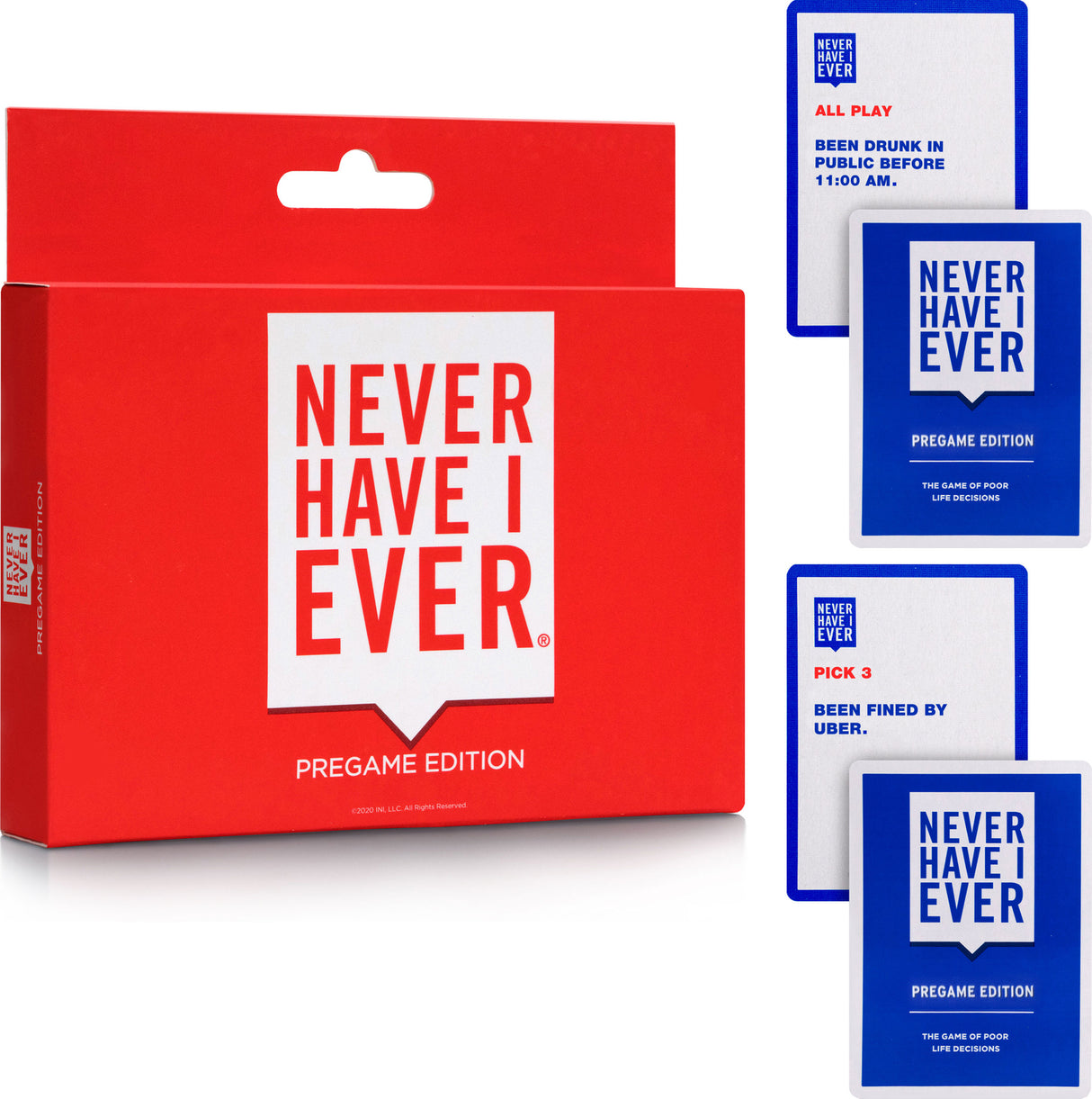 Never Have I Ever Party Card Game: Pregame Edition, Ages 17 And Above