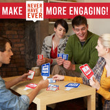 Never Have I Ever Card Game Paddles, Maximize the Fun of Playing Cards, 10 Physical "I Have" and "I Have Never" Paddles, Portable Adult Games for Game Nights, Vacations, Family Gatherings, Ages 17+