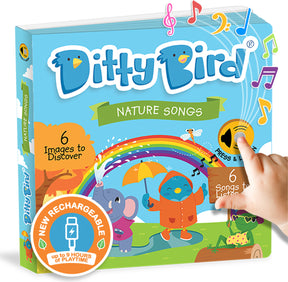 Ditty Bird | Nature Songs Interactive Sound Book for toddlers 1- 3 | Musical books for 1 year old | I  can sing a Rainbow song for babies