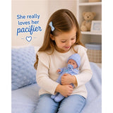 Mini La Newborn 9.5" Baby Doll in Blue Knit Onesies