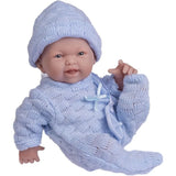 Mini La Newborn 9.5" Baby Doll in Blue Knit Onesies