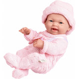 Mini La Newborn 9.5" Baby Doll in Pink Knit Onesies