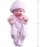 Mini La Newborn 9.5" Baby Doll in Pink Knit Onesies