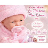 Mini La Newborn 9.5" Baby Doll in Pink Knit Onesies