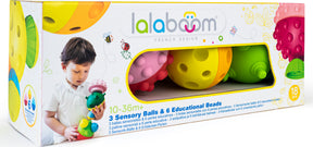 3 Sensory Balls And Beads - 18 Pcs