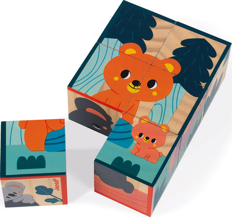 6 Animal Wooden Blocks