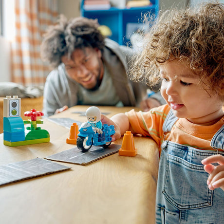 LEGO DUPLO Town: Blue Police Motorcycle