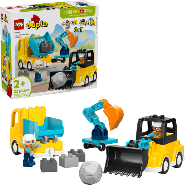 LEGO DUPLO Town: 3 in 1 Construction Vehicles