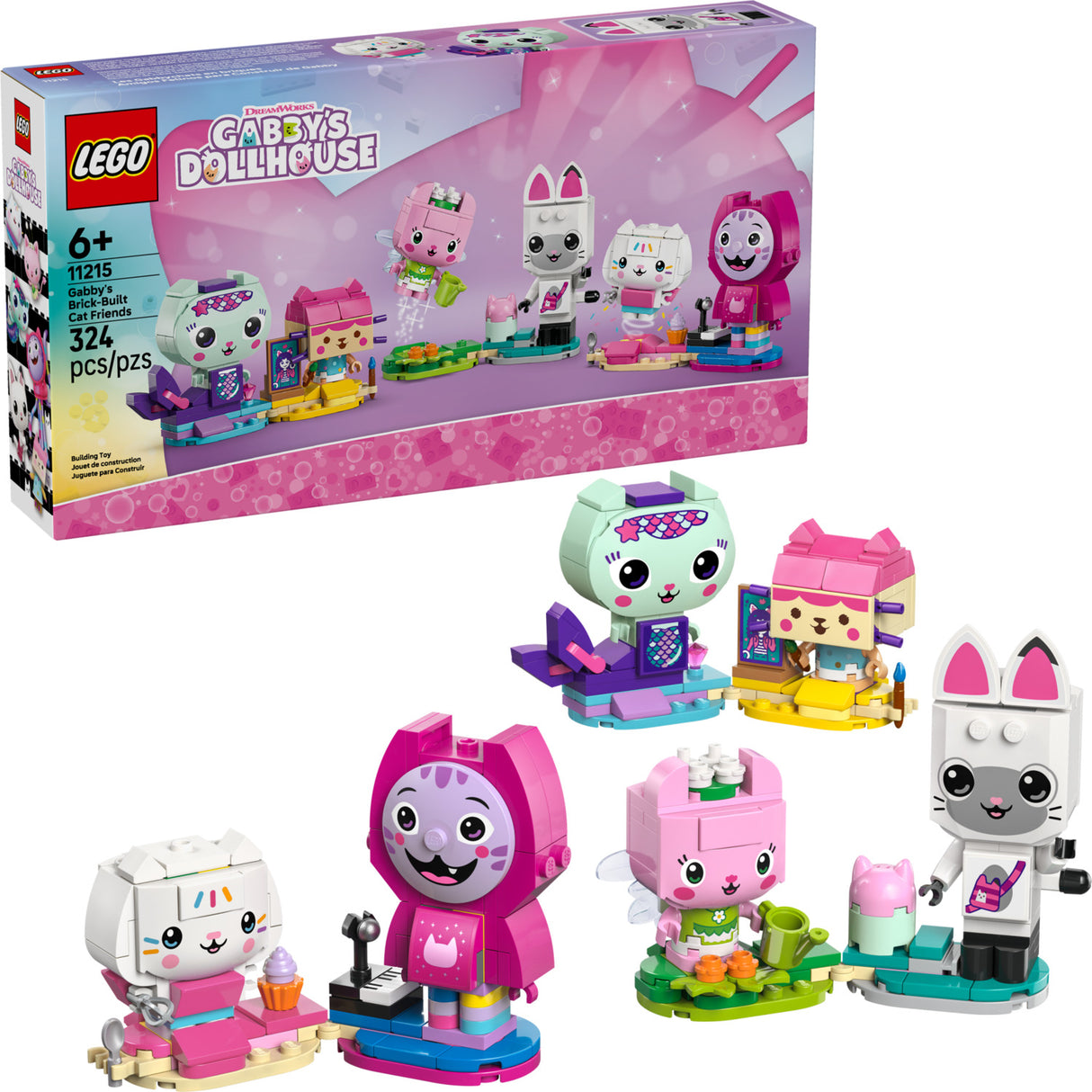 LEGO Gabby's Dollhouse: Gabby's Brick-Built Cat Friends
