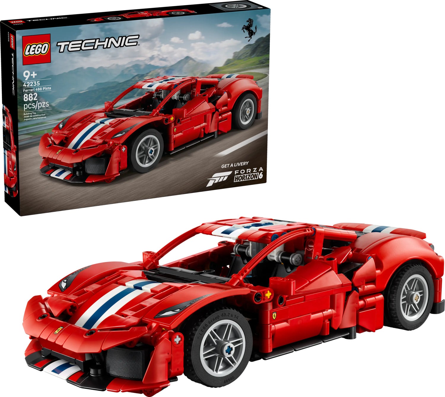 Technic Ferrari 488 Pista Car – Toy Box Michigan