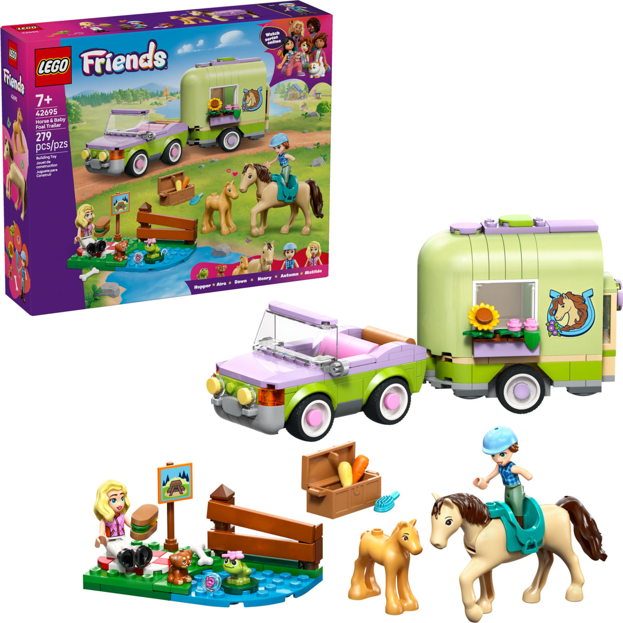 LEGO Friends: Horse & Baby Foal Trailer