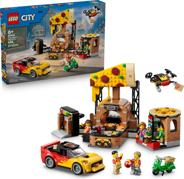 LEGO® City Pizza Delivery Experience with Vehicles