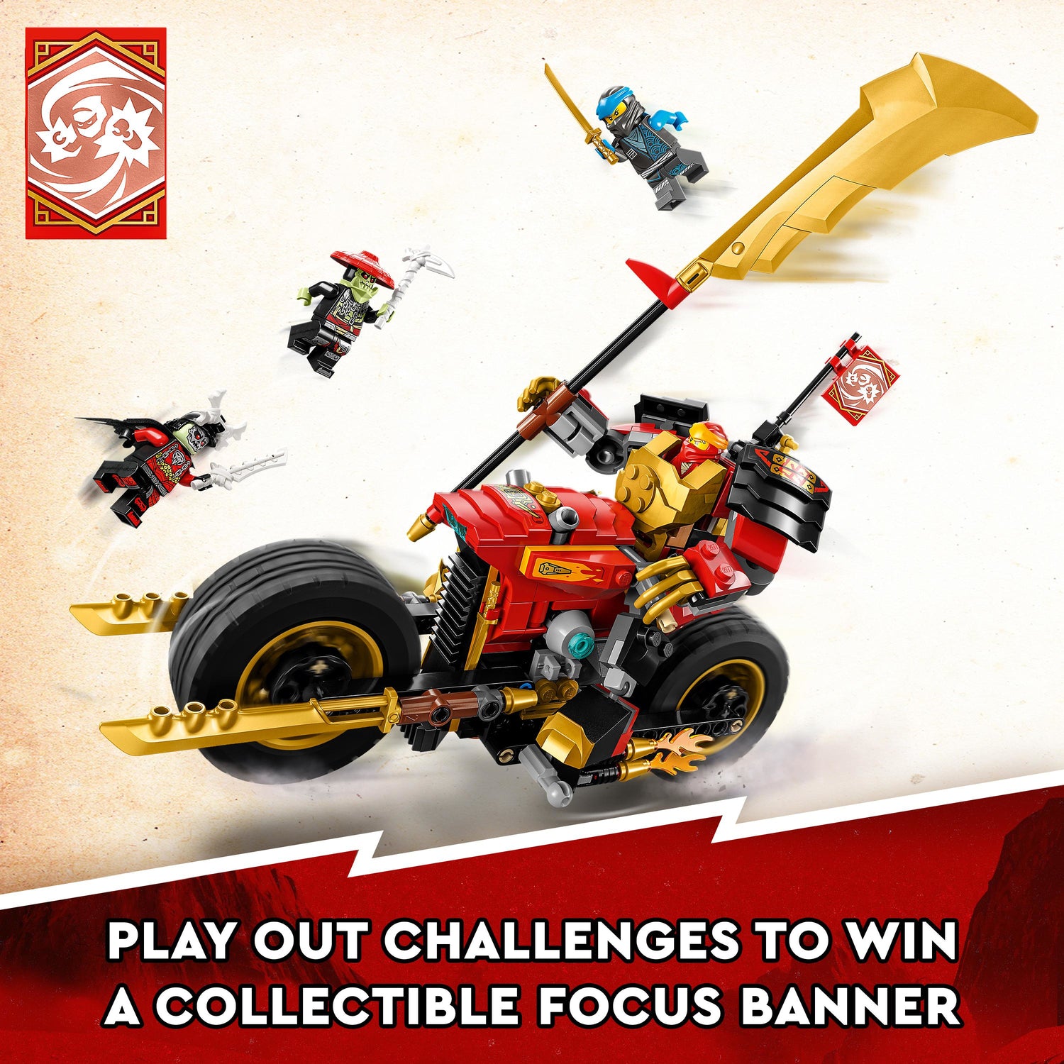 【入手困難】MOTTO 38-kt Rider コラボ商品 LEGO® Ninjago: Kai's Mech Rider EVO - Toy Box Michigan