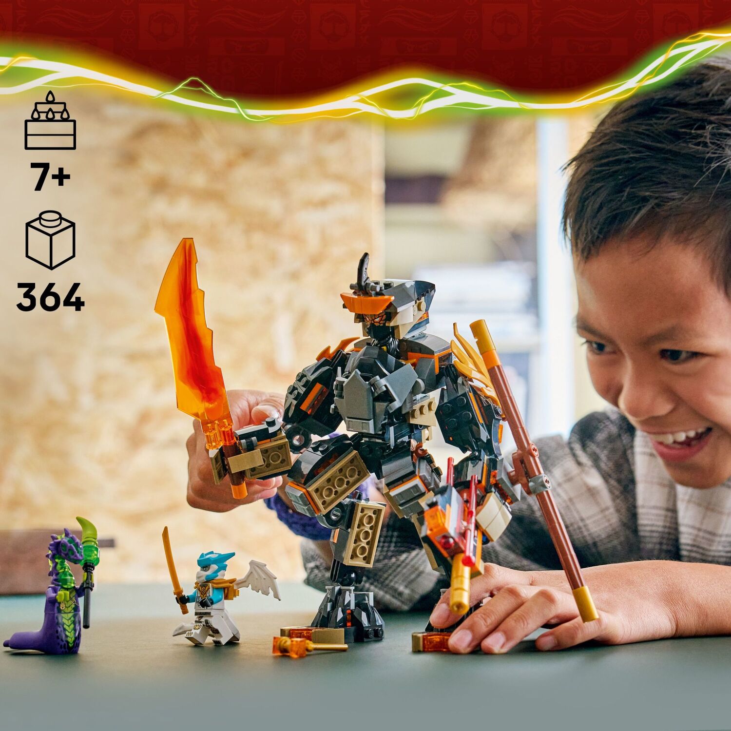 Lego Ninjago Cole's Mission Mech & Dragon Zane – Toy Box Michigan
