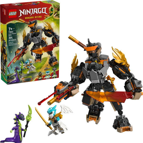 Lego Ninjago Cole's Mission Mech & Dragon Zane – Toy Box Michigan