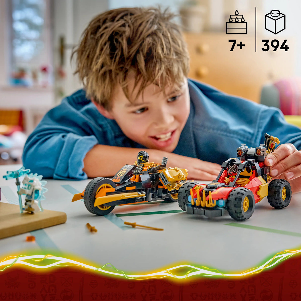 LEGO® NINJAGO® Kai and Cole’s Combiner Vehicles