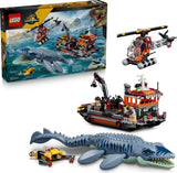 LEGO® Jurassic World Mosasaurus Dinosaur Boat Attack