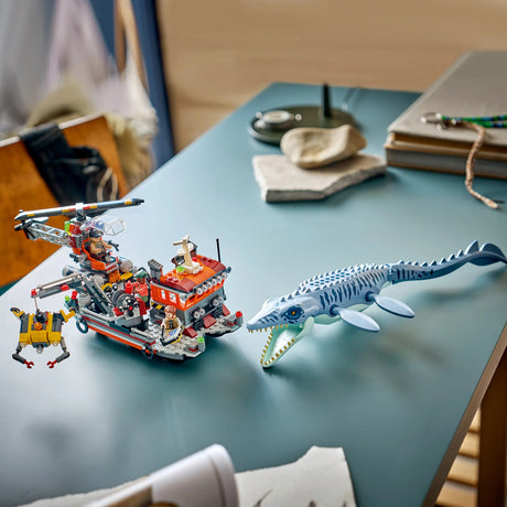 LEGO® Jurassic World Mosasaurus Dinosaur Boat Attack